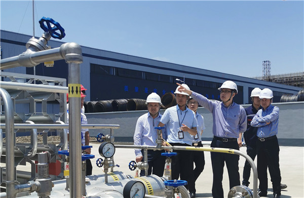 集團(tuán)公司副總經(jīng)理?xiàng)顝?qiáng)民到中拓新材料開展安全生產(chǎn)檢查