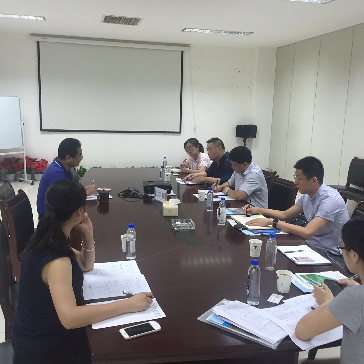 公司總經(jīng)理張端清一行盡調(diào)考察杭州桑尼能源科技股份有限公司